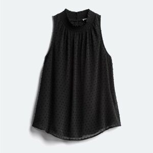 Black Halter Textured Blouse